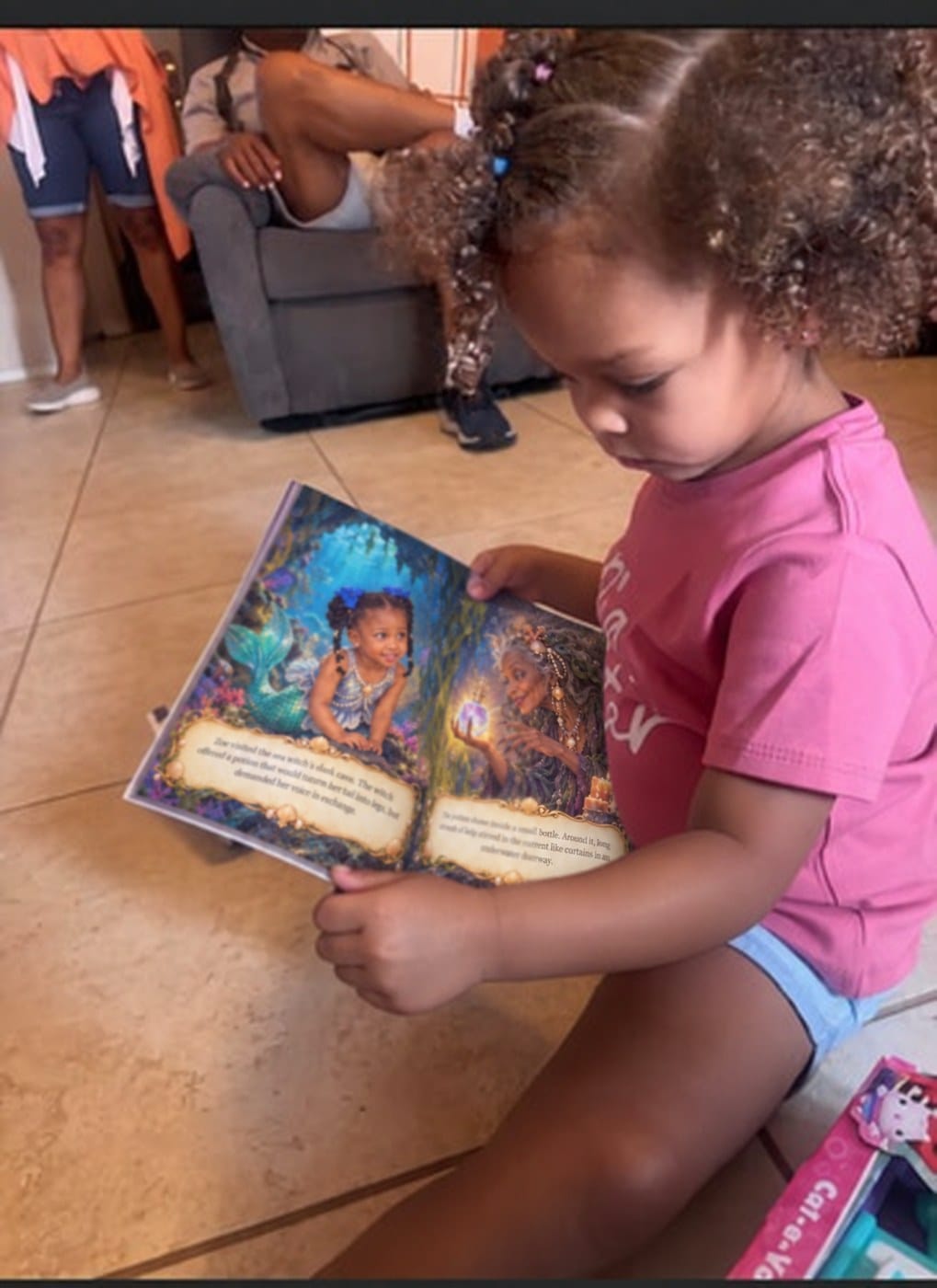 Customer photo review of Amelia and the Beast’s Enchanted Castle — Personalized Storybook