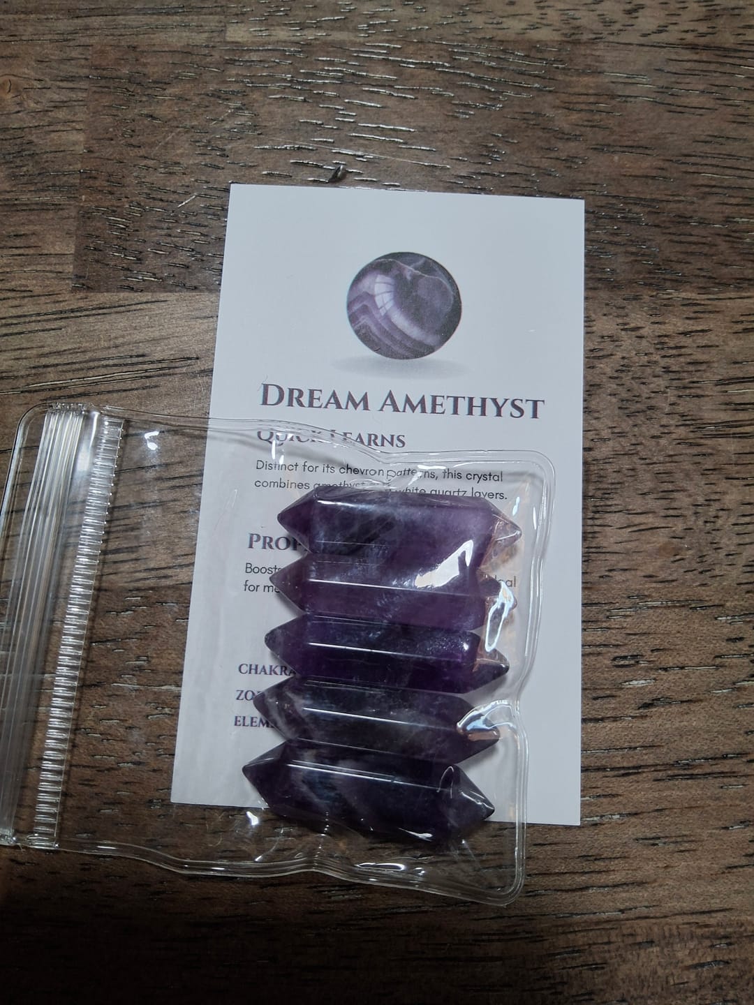 Customer photo review of Mini Crystal Double Point