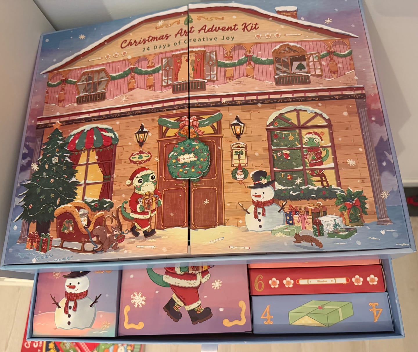 Customer photo review of Ohuhu Christmas Advent Calendar 2026, 24 Days Countdown Gift Kit