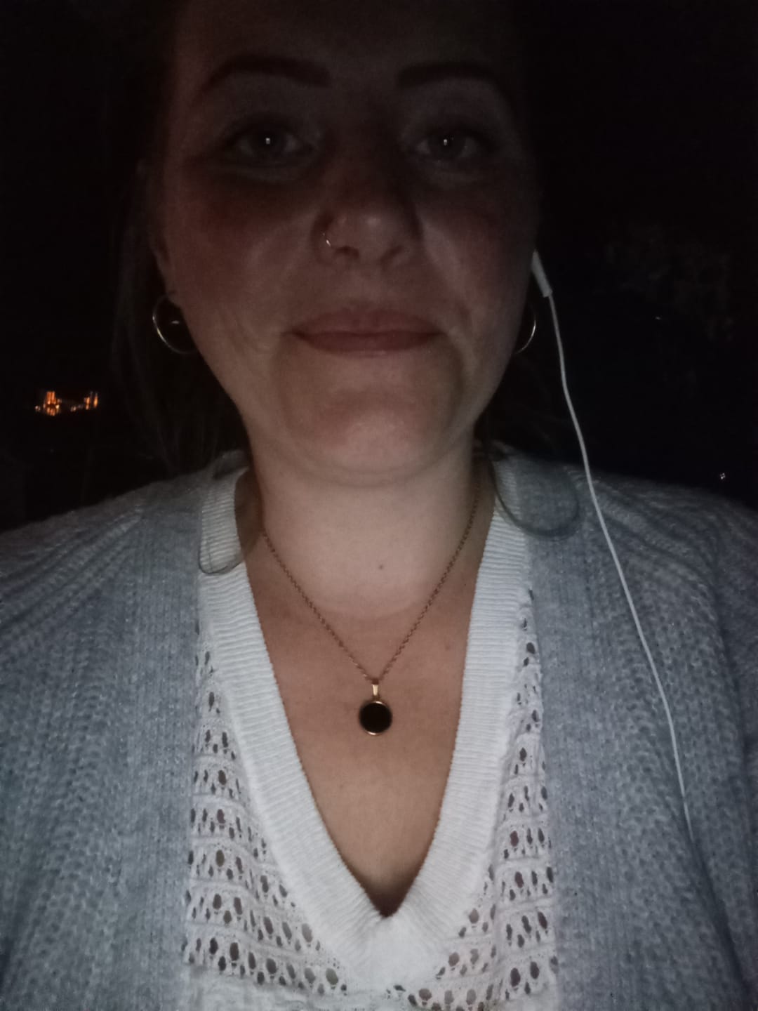 Customer photo review of Obsidian Halskette - Kreismedallion