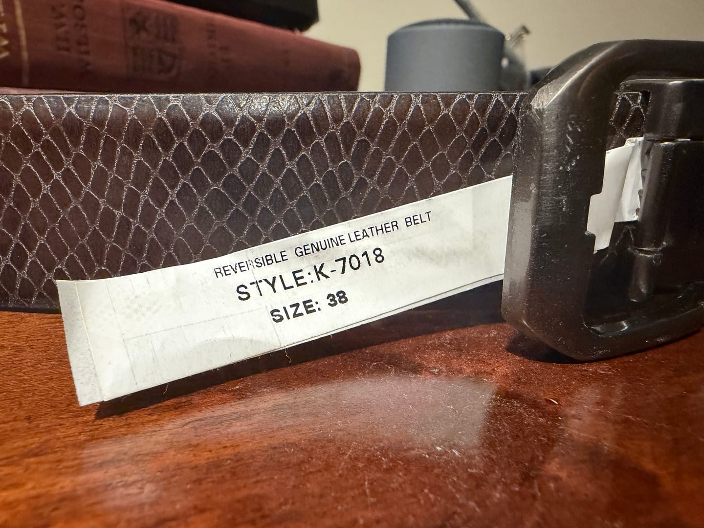 Customer photo review of Mystery Box  - Two Less Than Perfect Full-Grain Leather Belts