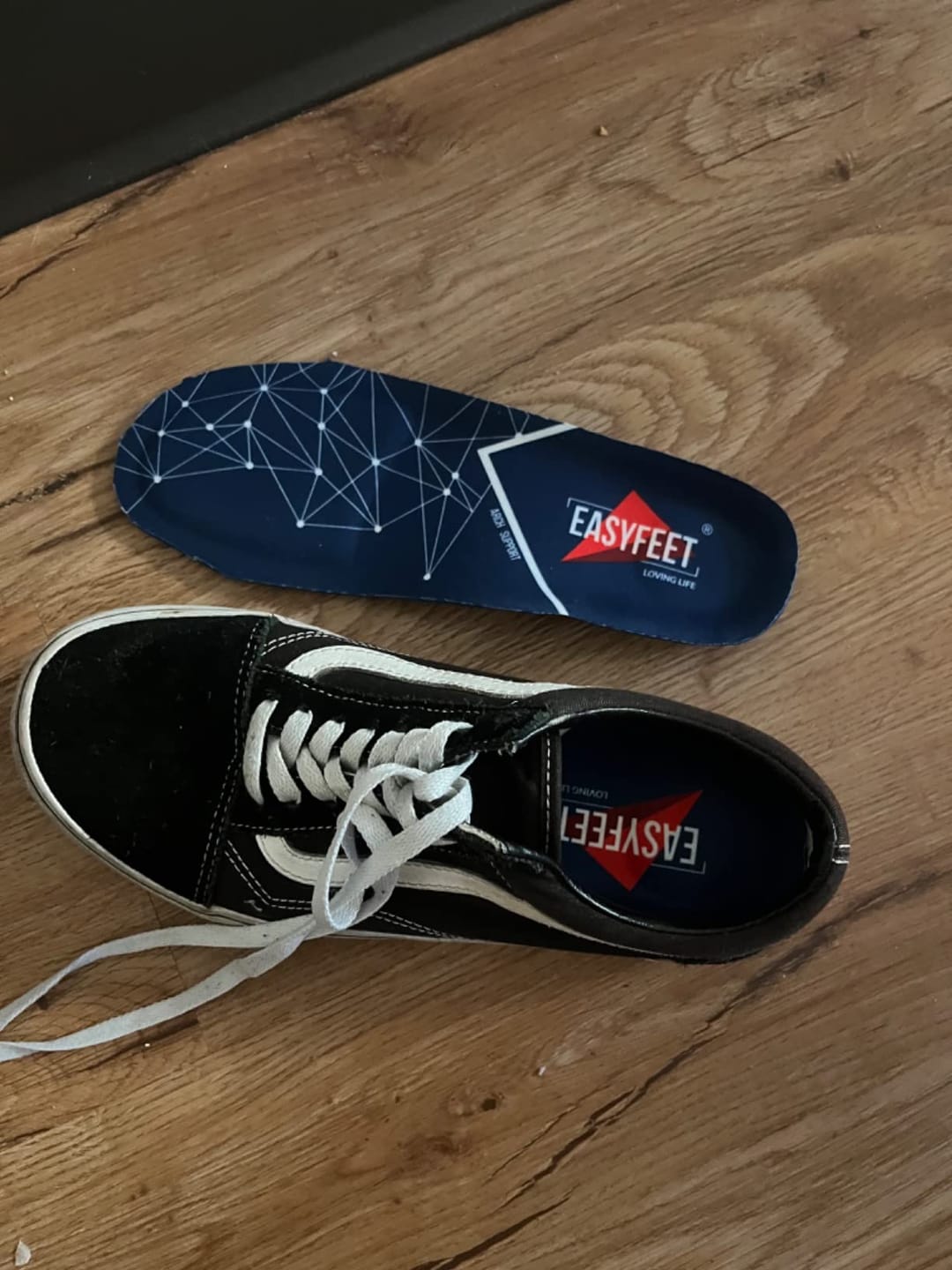 Customer photo review of EASYFEET Blue Model - Narrow Orthotic Insoles for All-Day Comfort (Medium Arch)