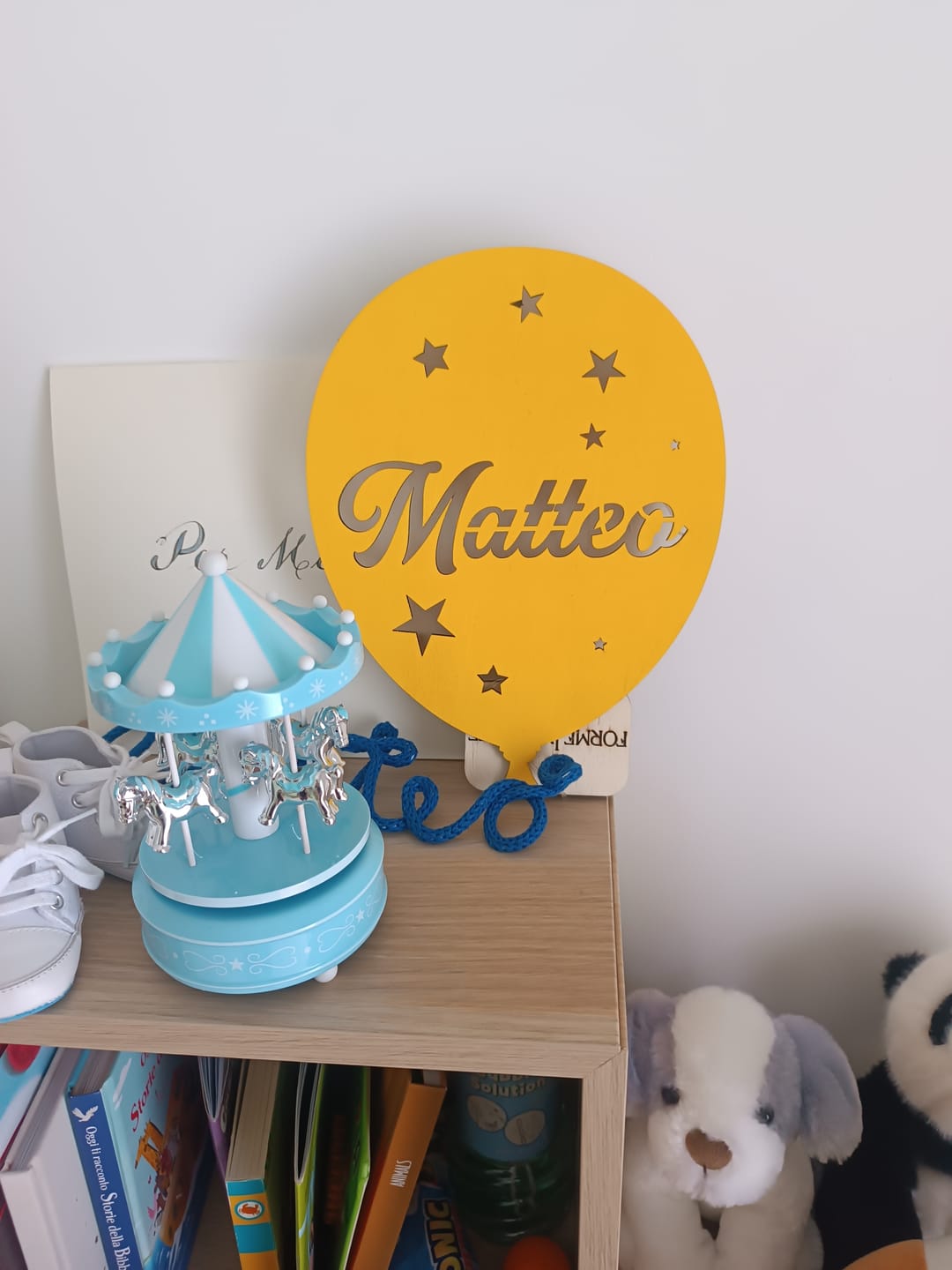 Customer photo review of Lampada Palloncino a Parete con Nome Personalizzato