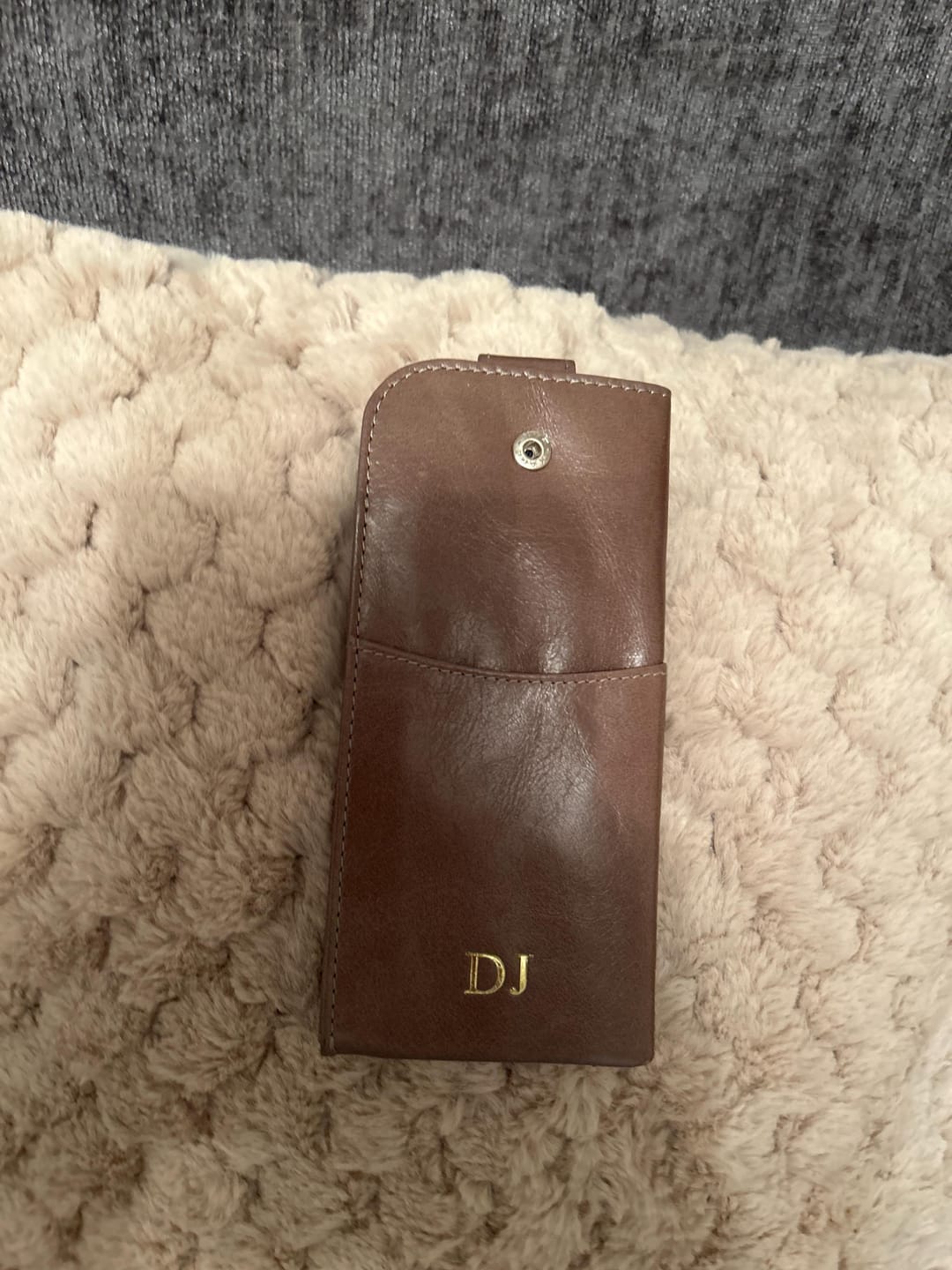 Customer photo review of Soft Leather Glasses Case