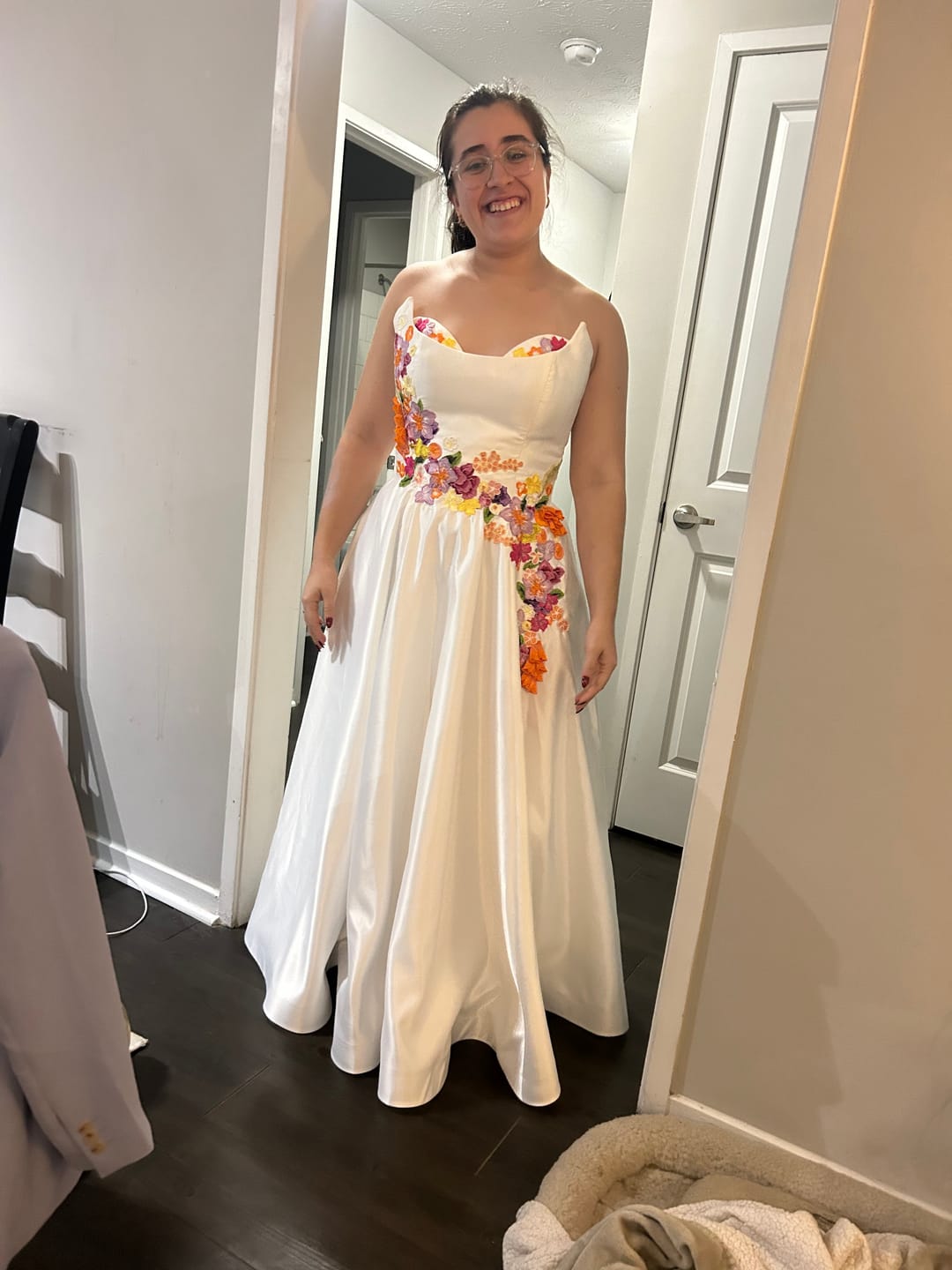 Customer photo review of Floral Midi Dress