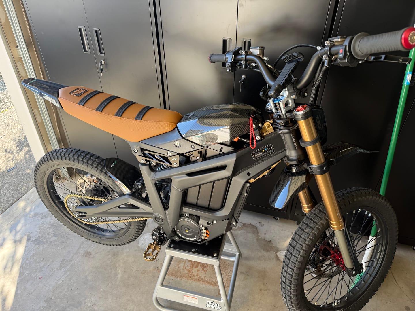 Customer photo review of Custom Seat Cover: Talaria Sting R MX4