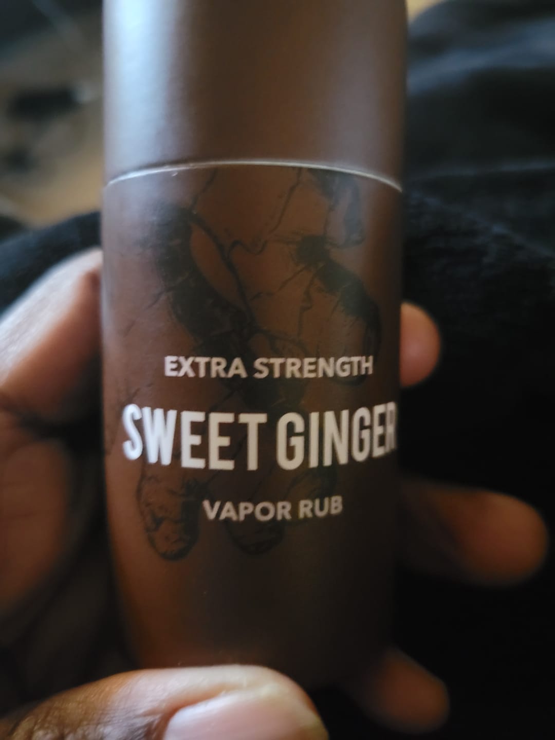 Customer photo review of Extra Strength Sweet Ginger Vapor Rub Stick