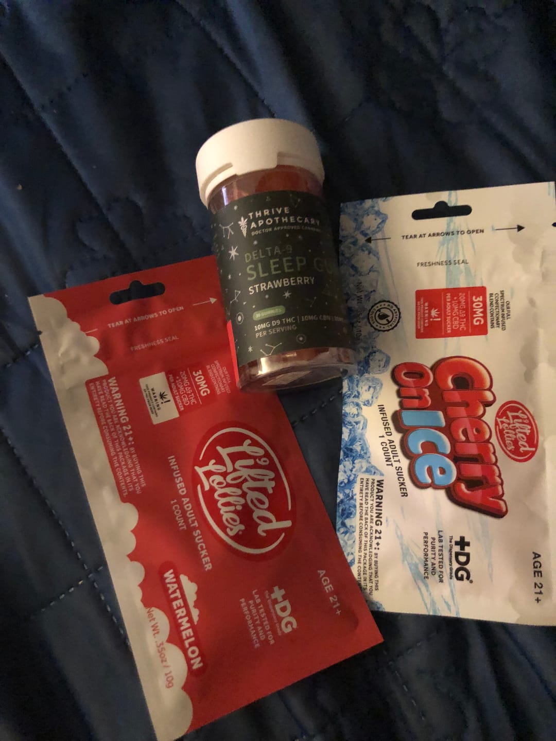 Customer photo review of Lifted Lollies – 20mg D9 THC + 10mg CBD Infused Lollipop