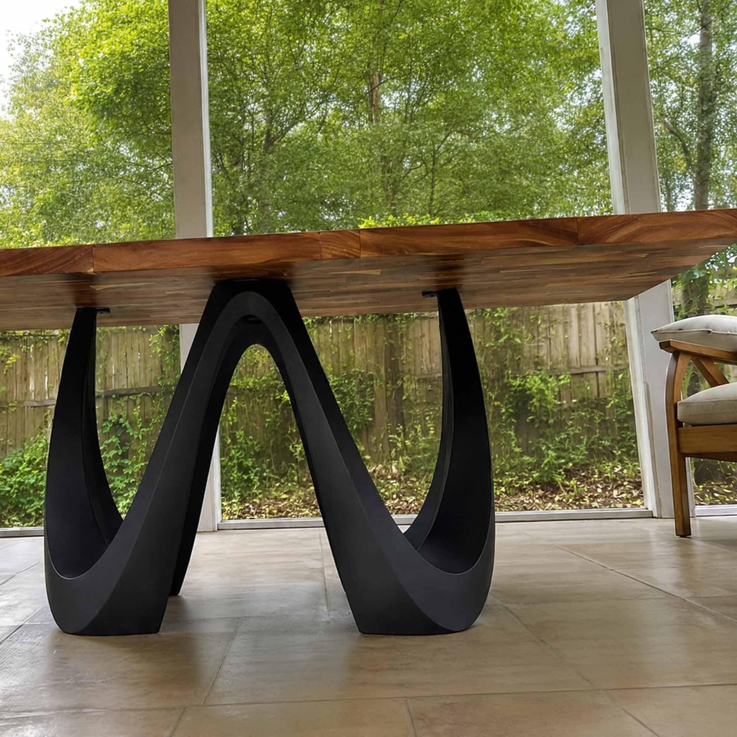 Customer photo review of Dining Table for Farmhouse Kitchen Furniture - 507 Wavea