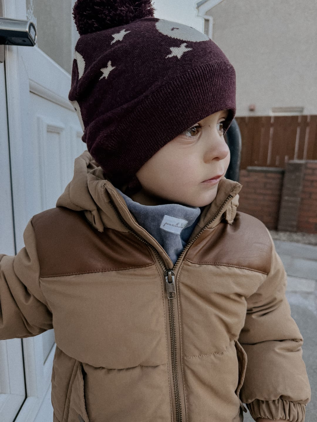 Customer photo review of Moon Knitted Bobble Hat