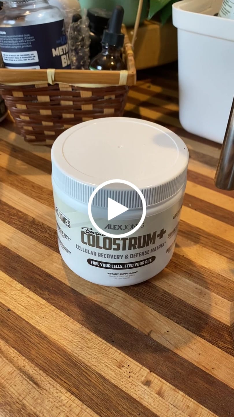 Customer video review of Bovine Colostrum+ - Cellular Recovery & Defense Matrix (2.5 oz) (30 Servings)