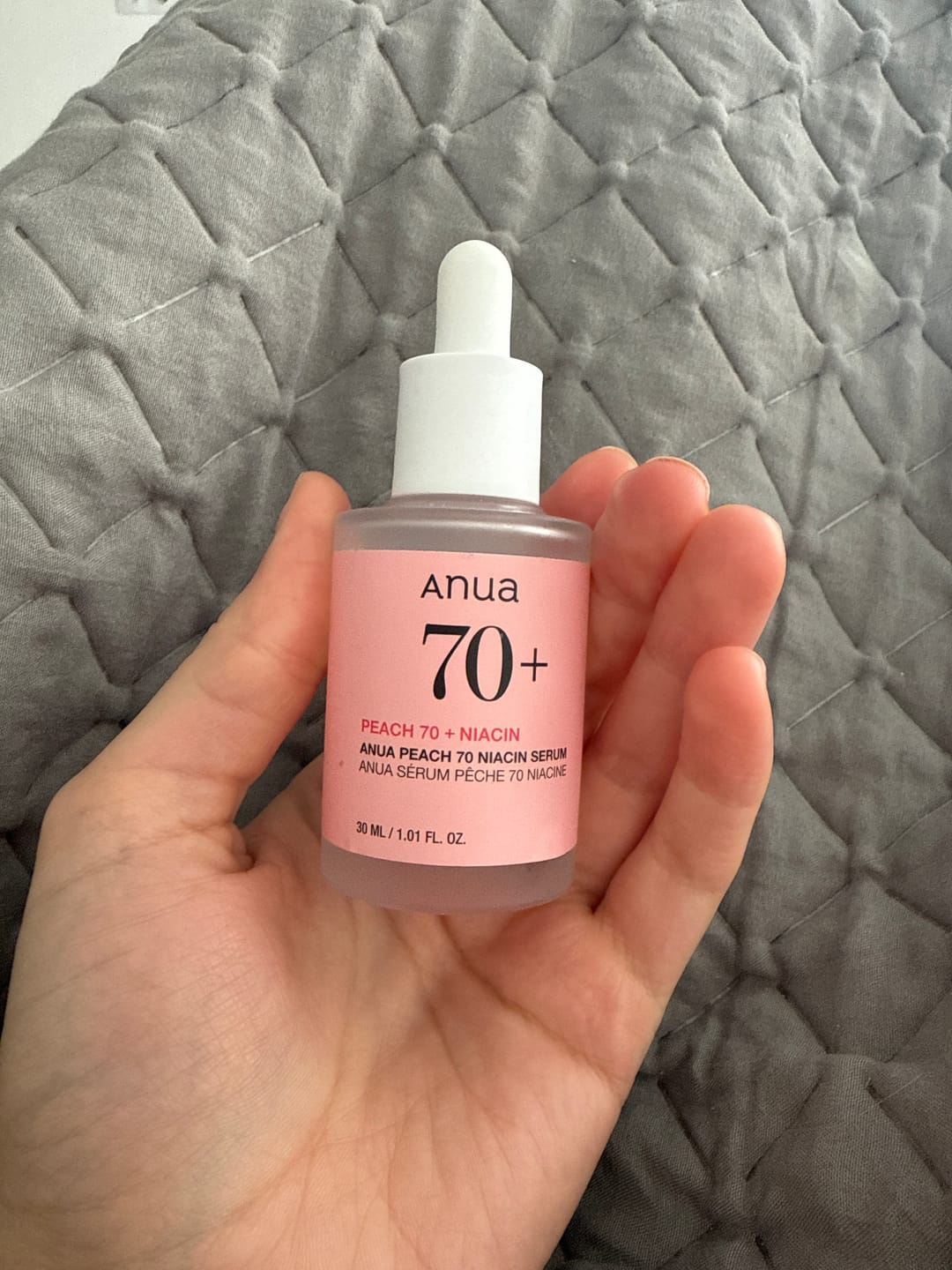 Customer photo review of Serums ar persiku gludai un mirdzošai ādai Anua Peach 70 Niacin Serum