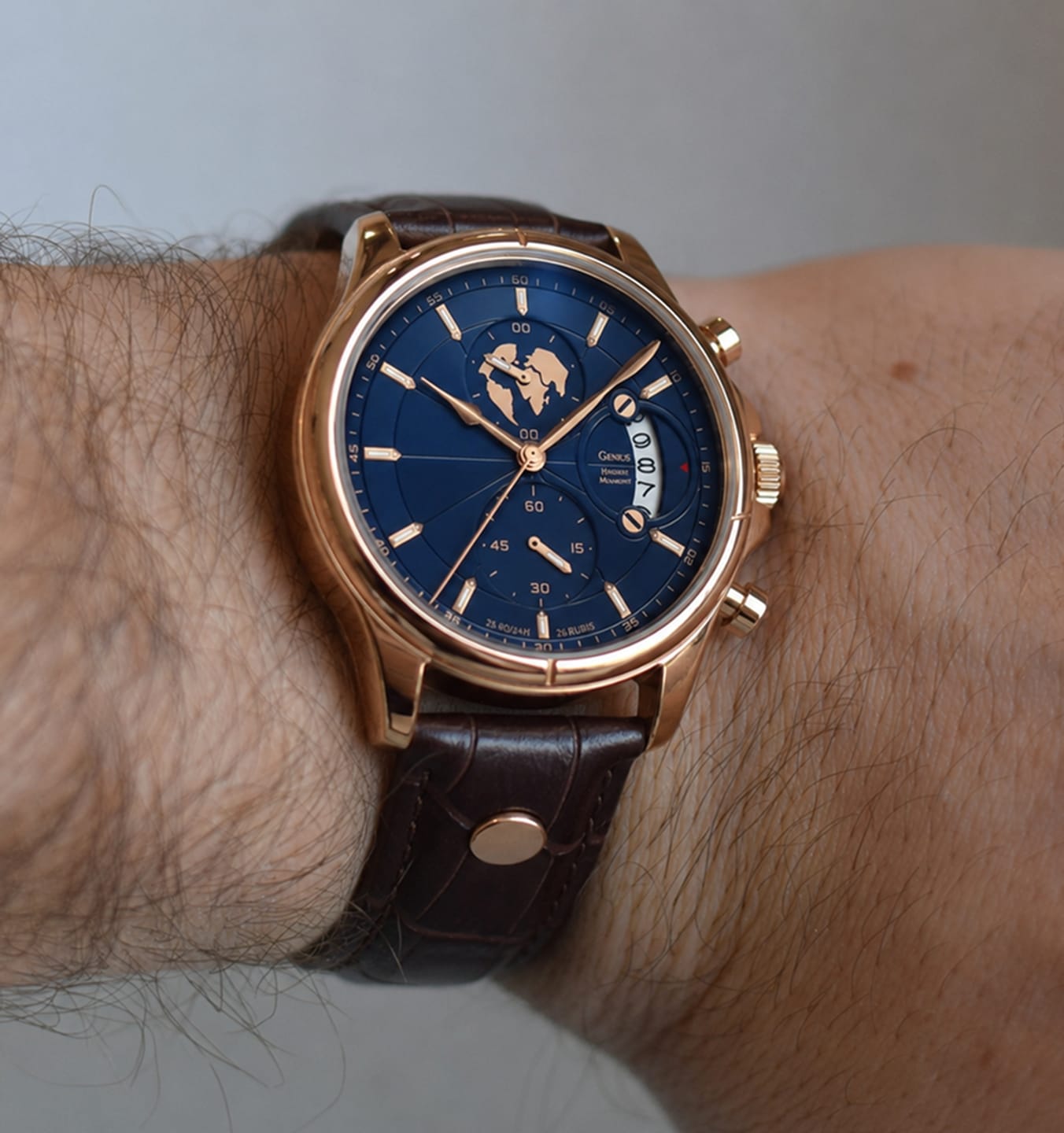 Chronos watch shown in an everyday setting
