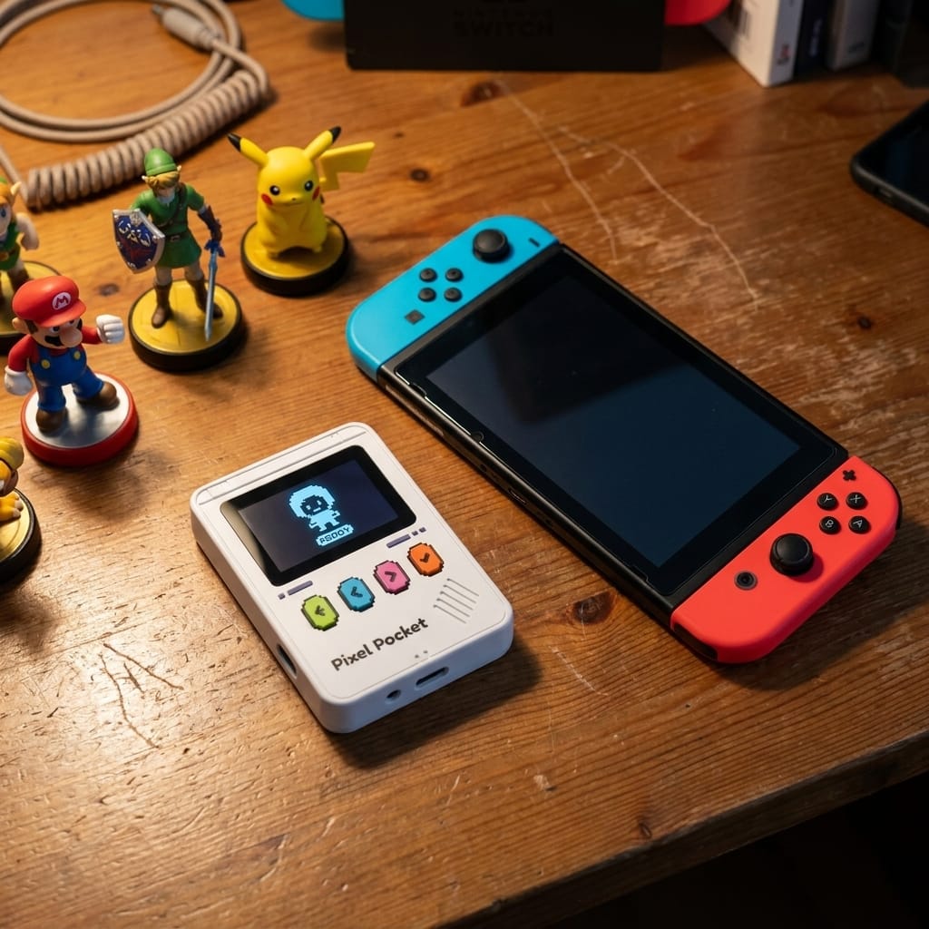 Customer photo review of Pixel Pocket – Retro NFC Emulator with OLED Screen