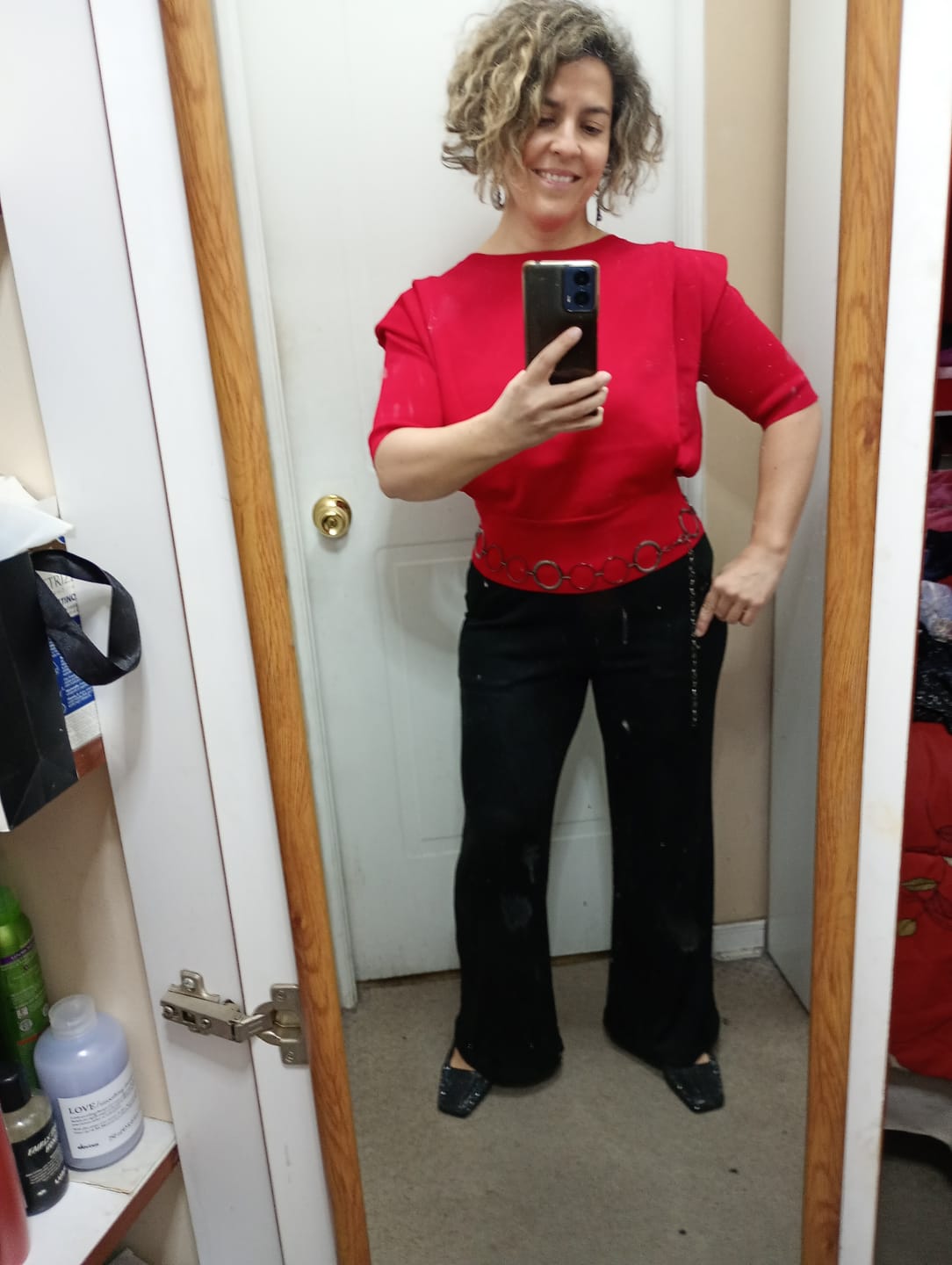 Customer photo review of Polera Mila roja
