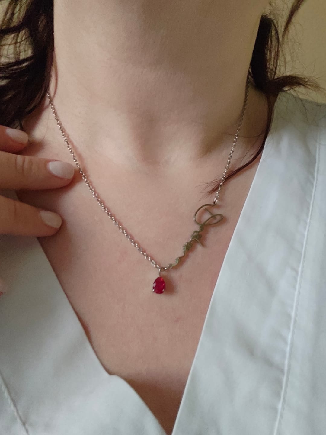 Customer photo review of Lucce Signature Necklace