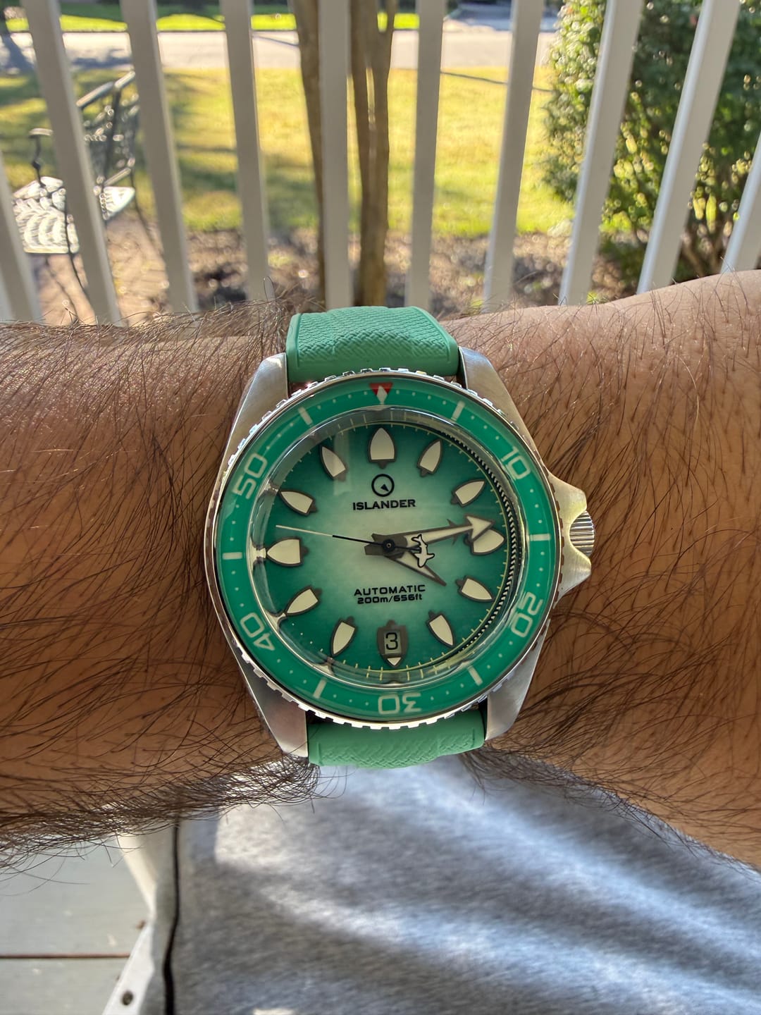 Customer photo review of Shark Skin Rubber - Seafoam