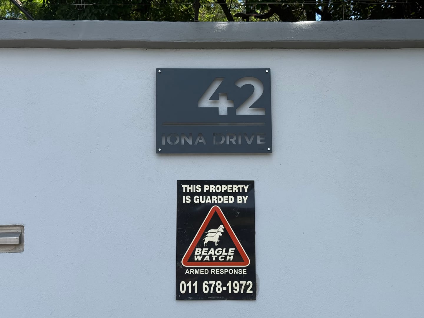Customer photo review of The Urban Metal House Number