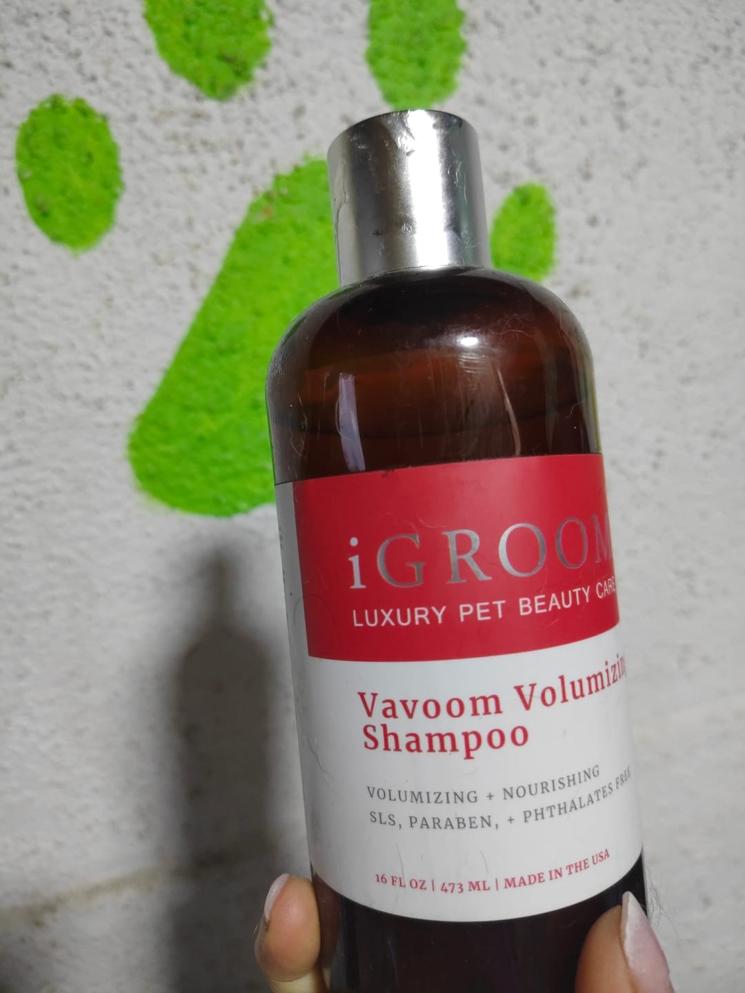 Customer photo review of Shampoo Mascotas Voluminizante Igroom