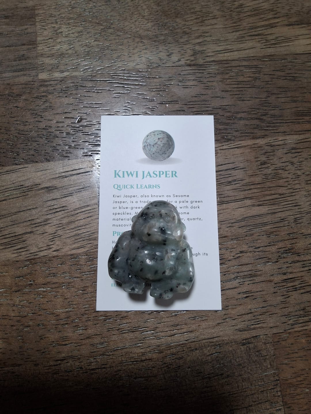 Customer photo review of Natural Crystal Carving Gorilla