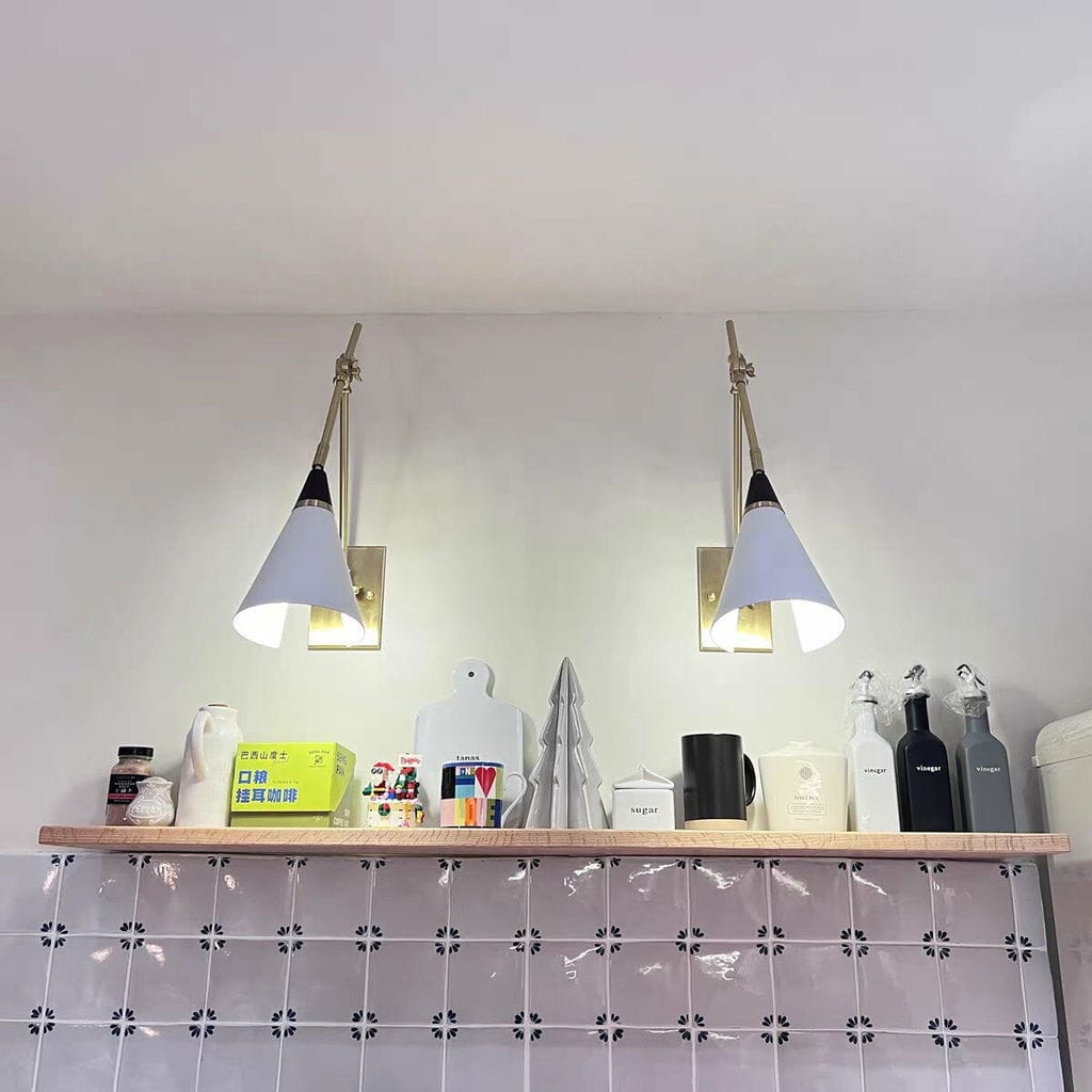 Customer photo review of Articulated Wall Light, Swivel Shade, Wall Sconce, 74 cm Long