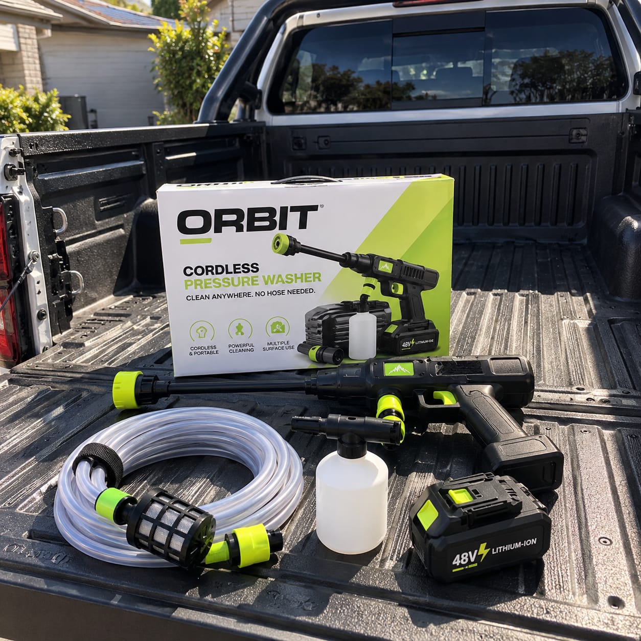 Customer photo review of Orbit Cordless Pressure Washer
