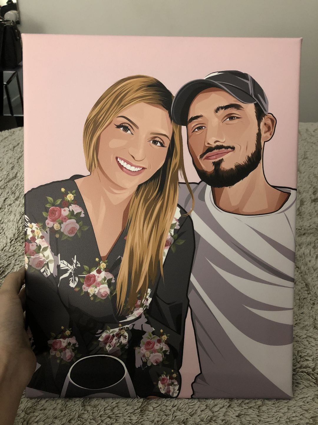Customer photo review of Portrait Pop-Art (Sur Toile)