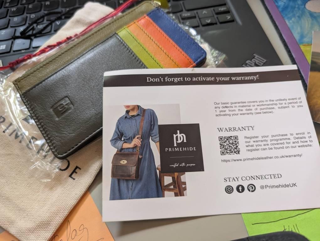 Customer photo review of Leather Card Holder Wallet Zipped Coin Purse