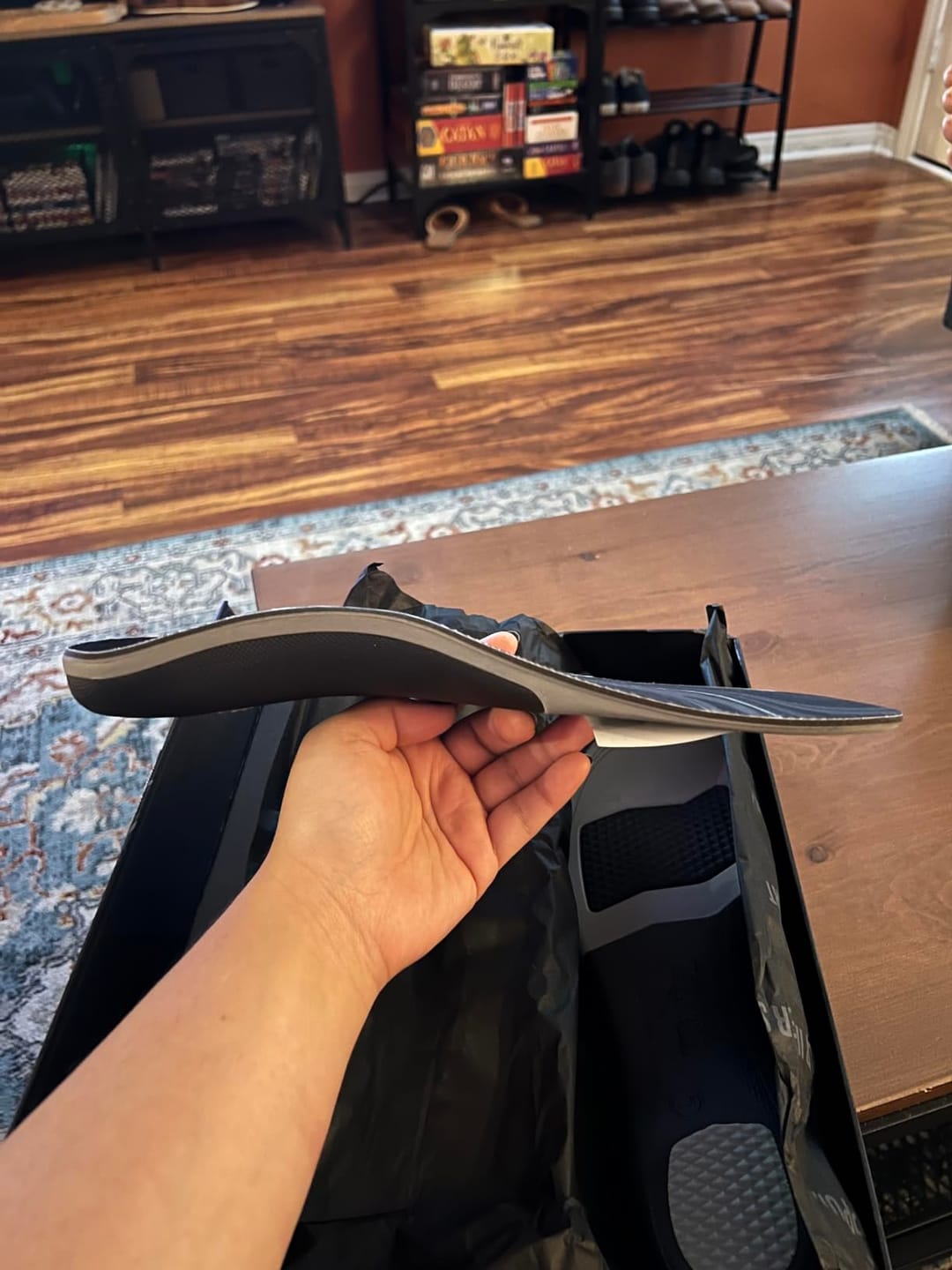 Customer photo review of EASYFEET Black Onyx - Premium Firm Arch Support Insoles for Daily Wear (High Arch)