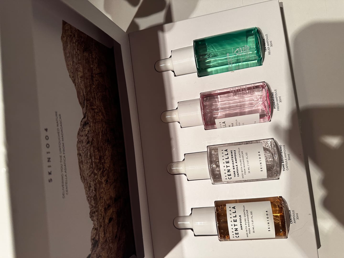 Customer photo review of Serumu komplekts ar centellu SKIN1004 Madagascar Centella Ampoule Kit
