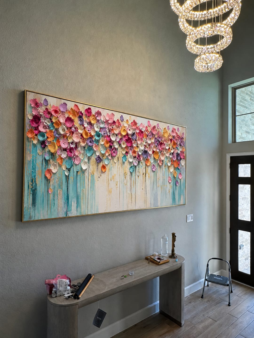 Customer photo review of Bloom Cascade Floral Wall Art