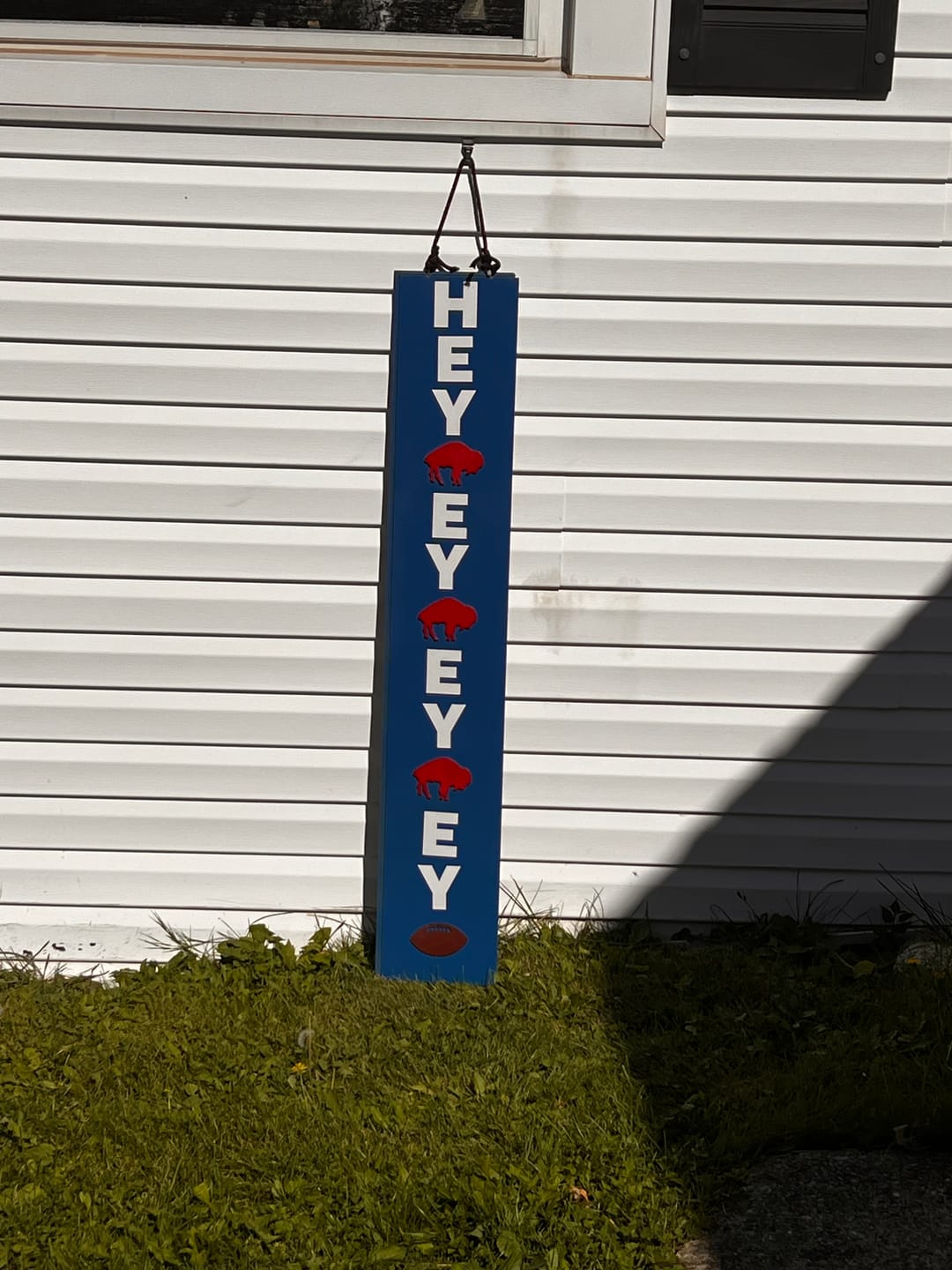 Customer photo review of Unfinished Wood Block Letter H - Craft - up to 46" DIY