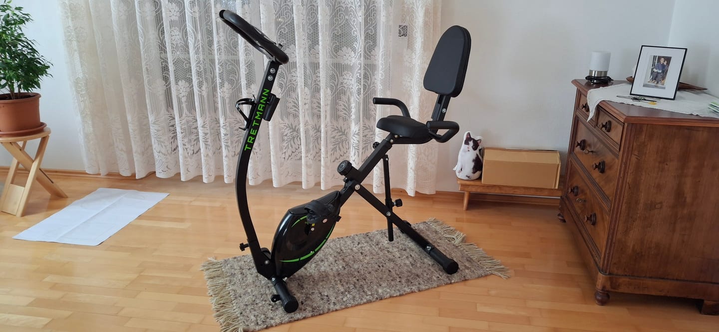 Customer photo review of Tretmann RIDE- Heimtrainer mit tiefem Einstieg