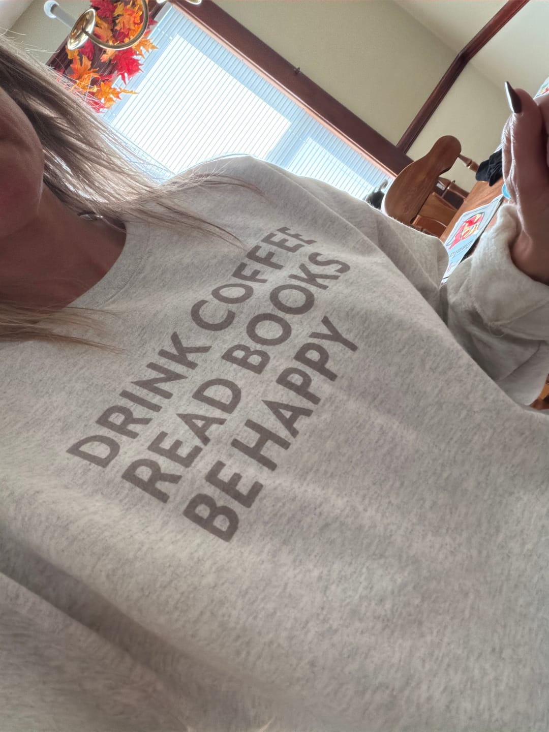 Customer photo review of Drink Coffee Read Books Be Happy