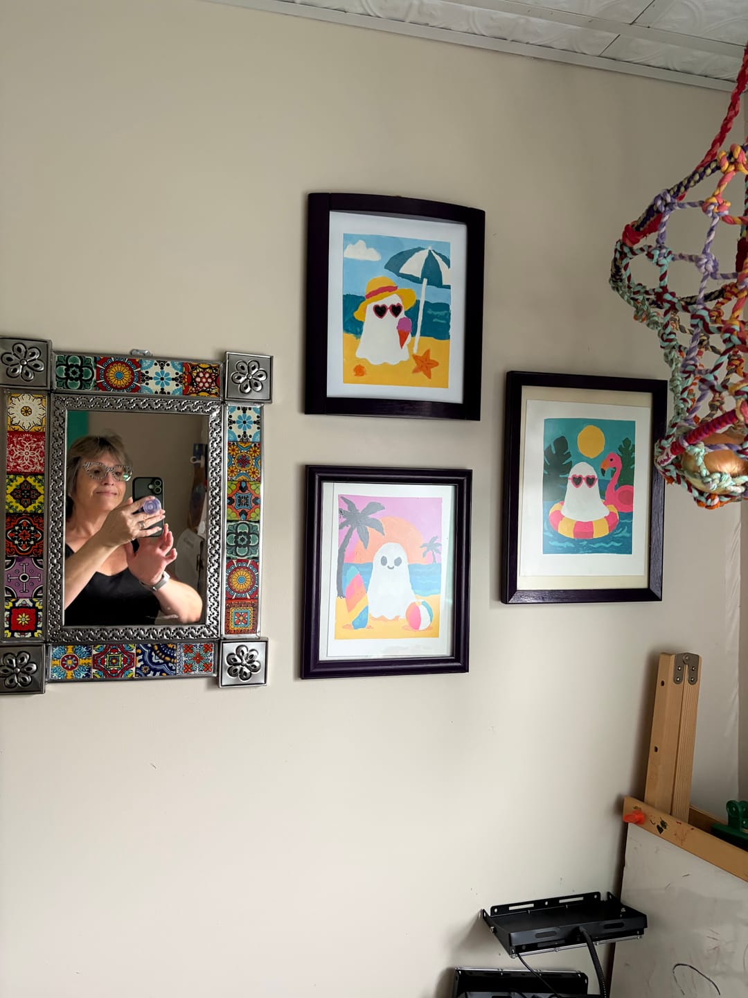 Customer photo review of 6 Mini Paintings - Spooky Summerween Set
