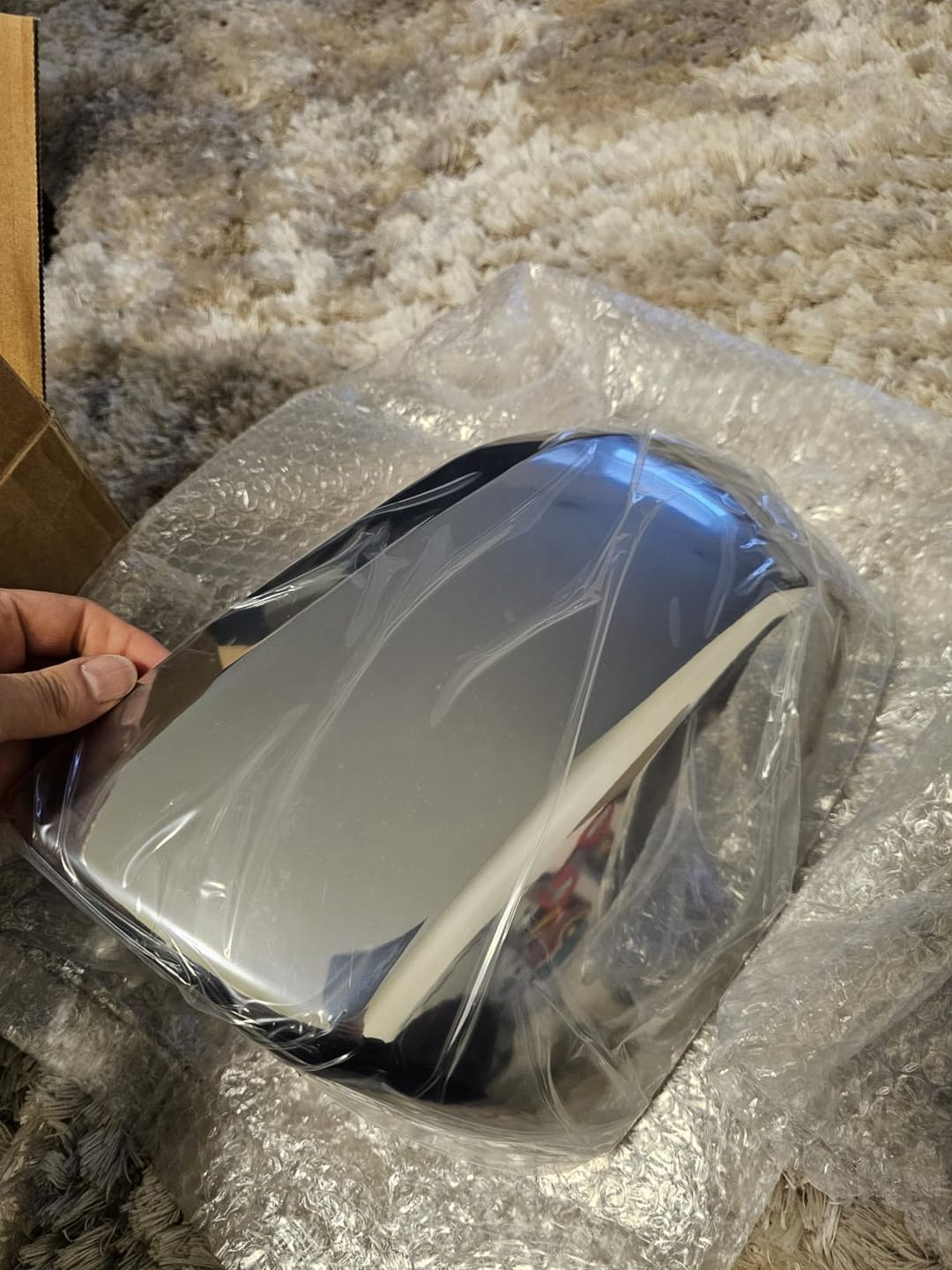 Customer photo review of Chrome Mirror Cover 84703355 84703354 Fit for 2021-2025 GMC Yukon Chevy Tahoe Escalade