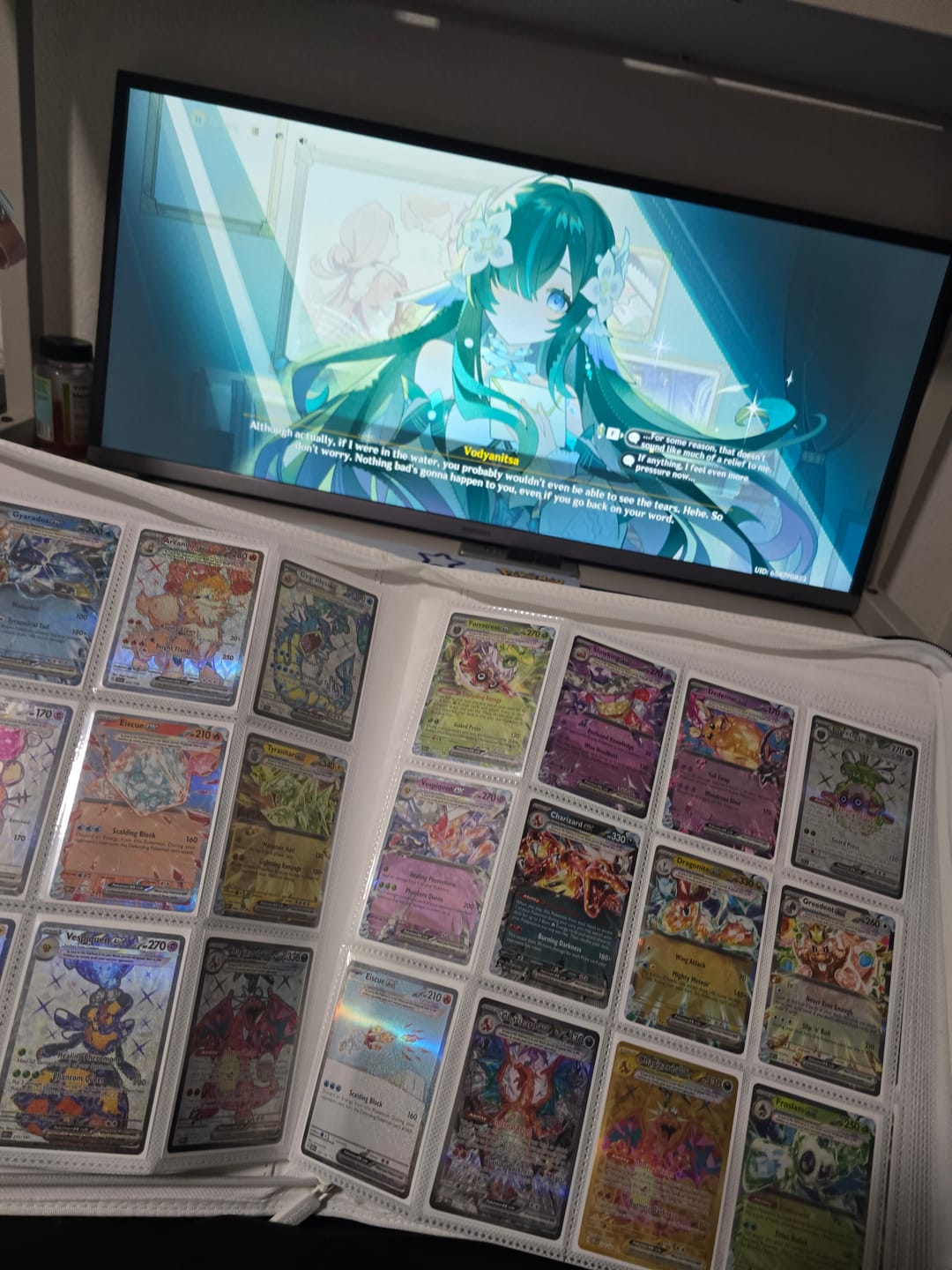 Customer photo review of AXIS-02 4/9/12-Pocket White Trading Card Binder
