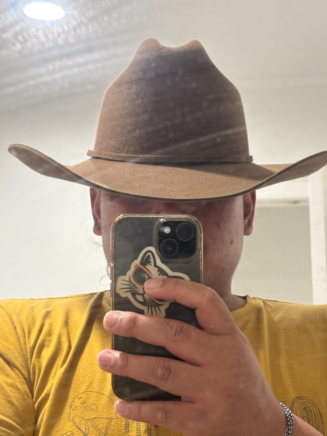 Customer photo review of Will & Bear Buck Felt Cowboy Hat