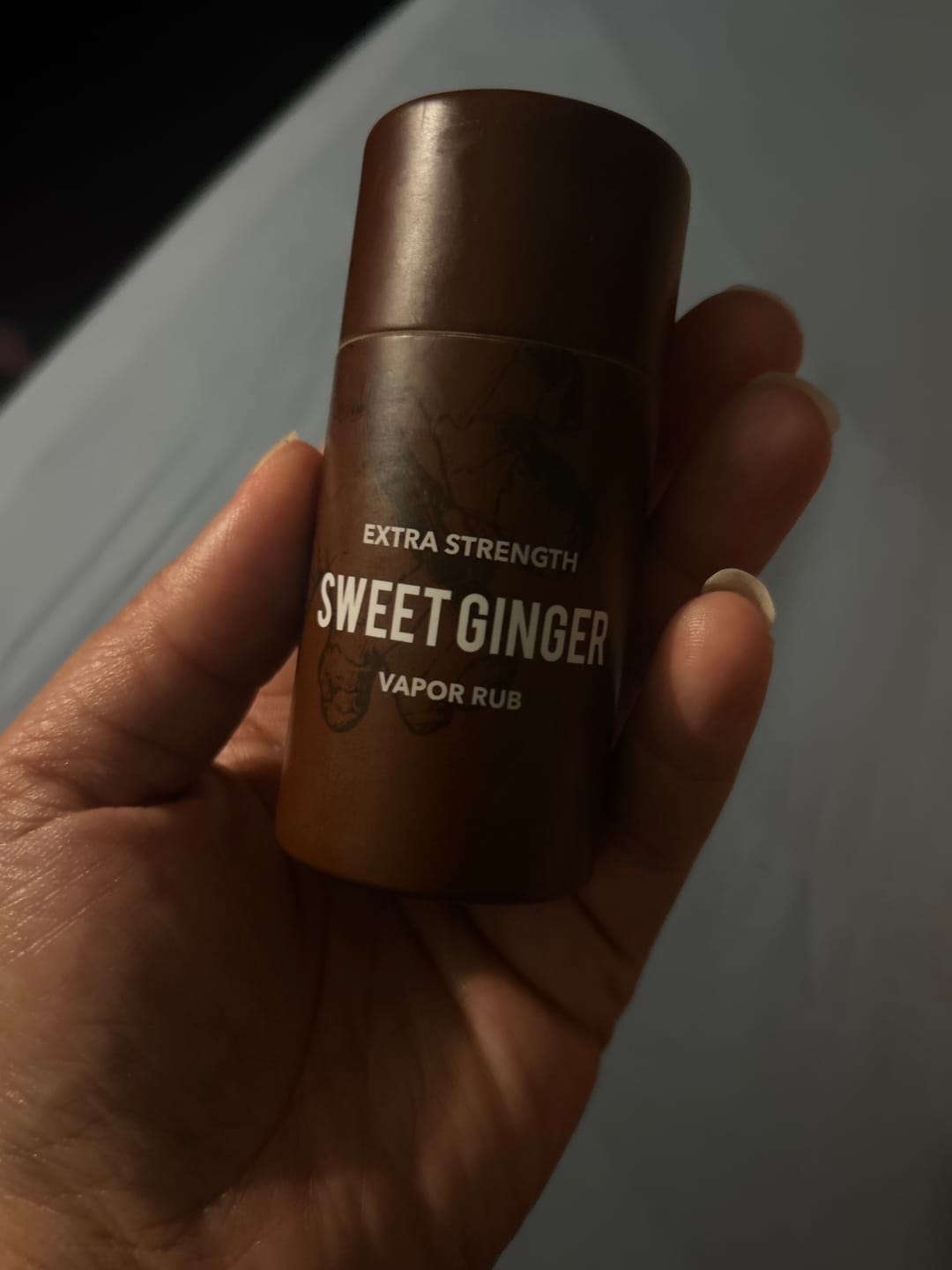Customer photo review of Extra Strength Sweet Ginger Vapor Rub Stick