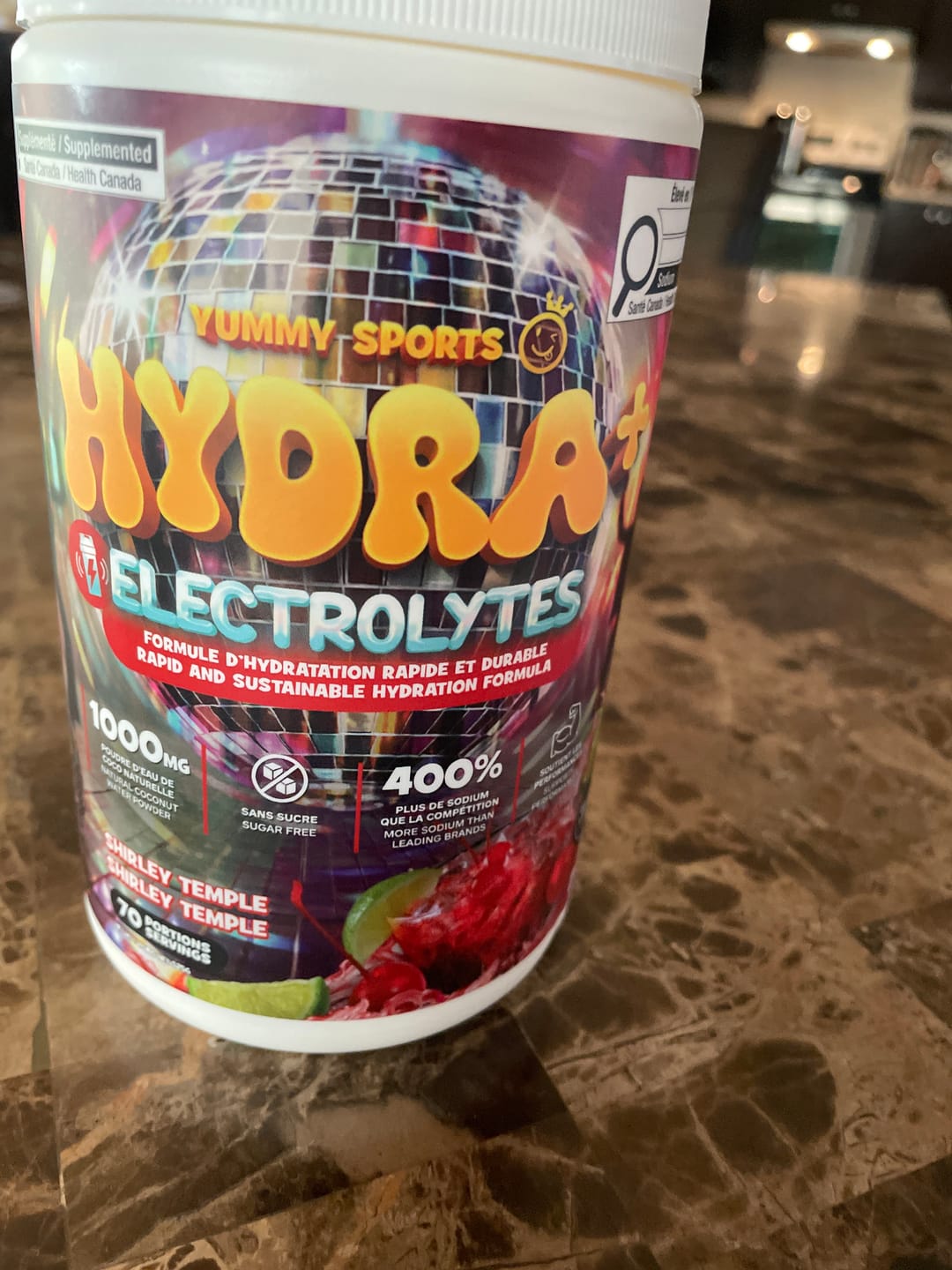 Customer photo review of Yummy Sports - Hydra + Électrolytes - 525g