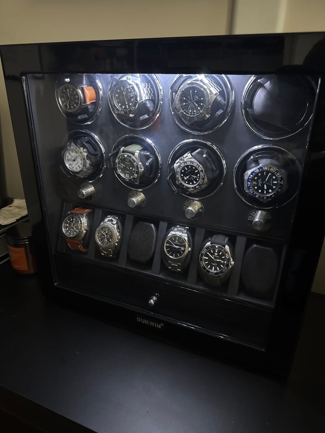 Customer photo review of Smart Luxury Watch Winder with Storage Organizer Case