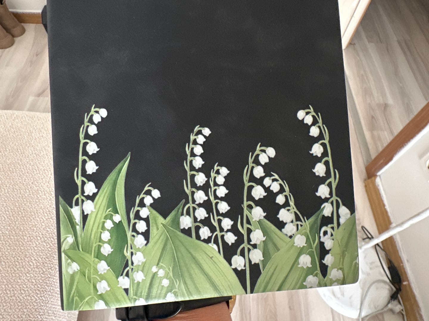 Customer photo review of Custom Birth Flower & Name For Her, Wife, Daughter, Sister - Personalized Leather Journal