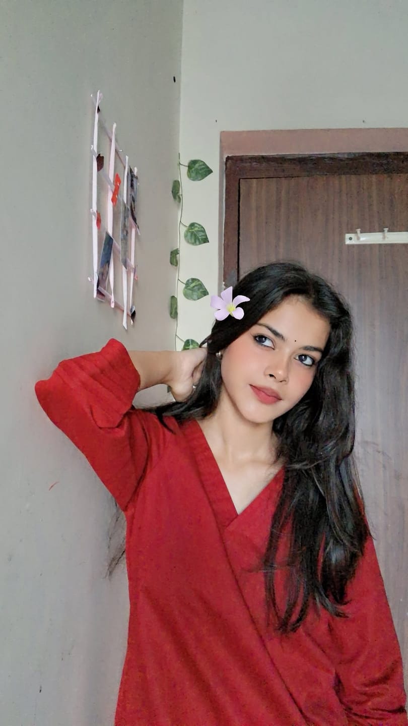 Customer photo review of Women Salmon Pink Airy Linen Puff Sleeve Short Kurta