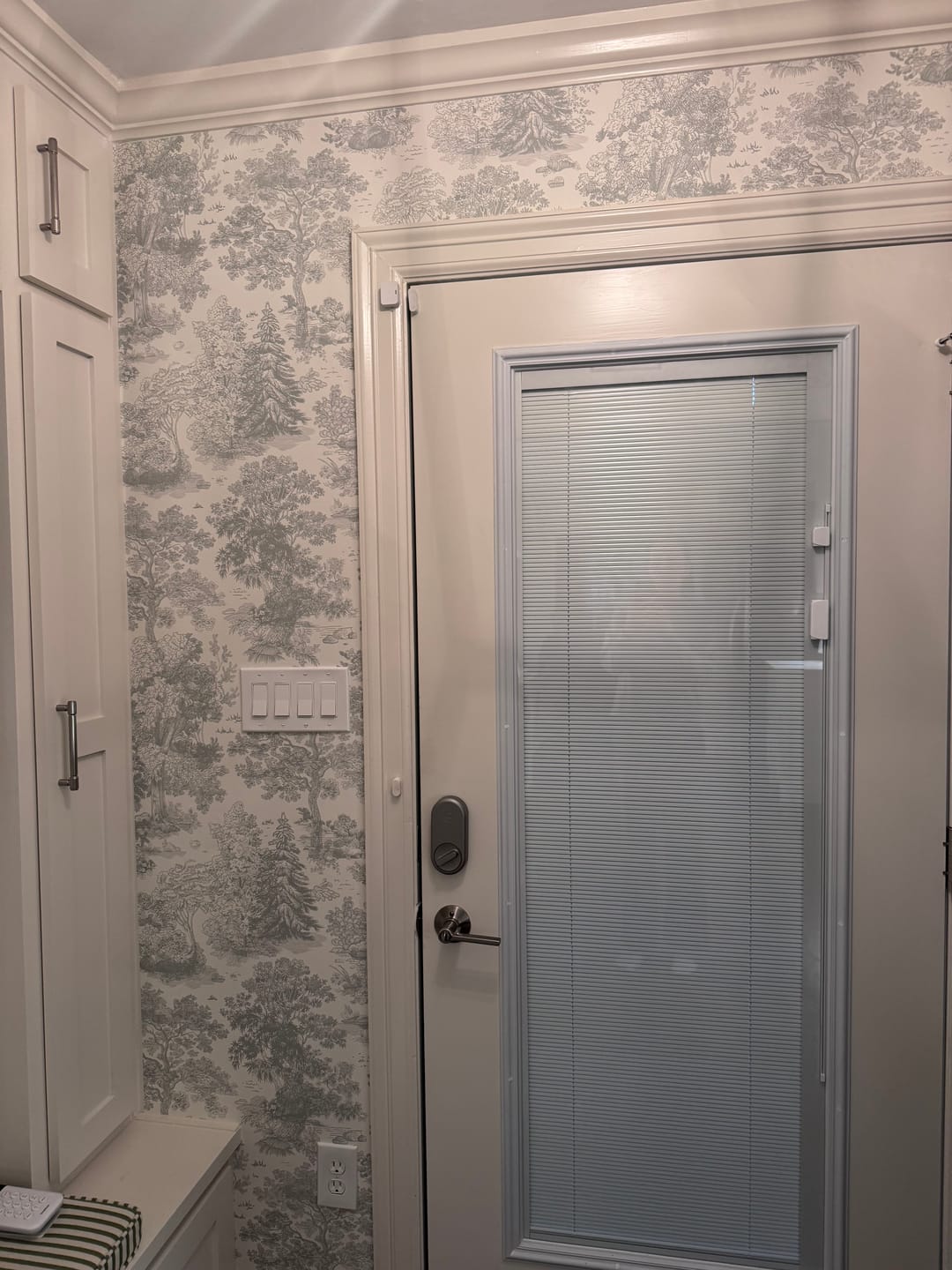Customer photo review of Willow - Vintage Etched Forest Trees Wallpaper