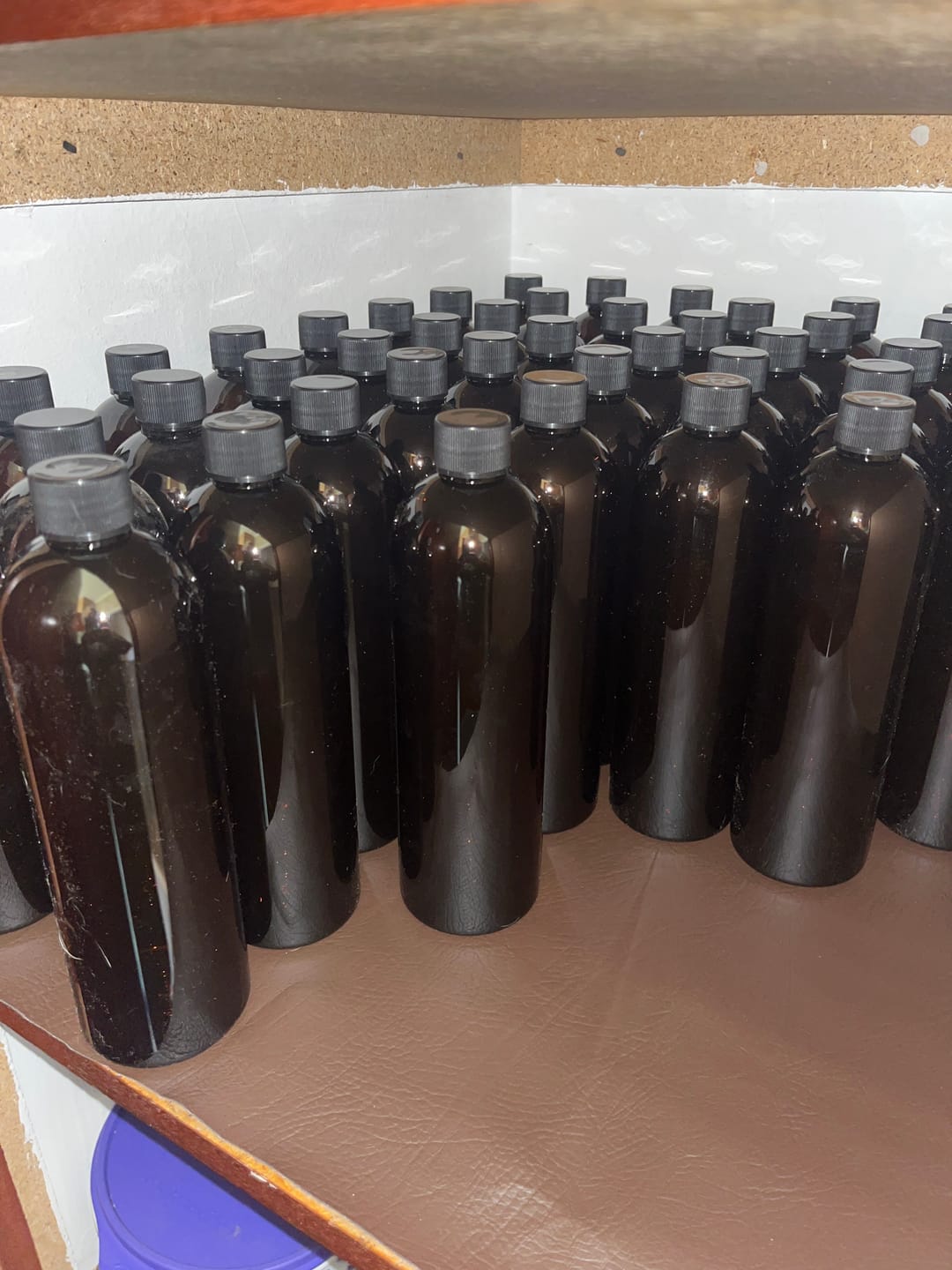 Customer photo review of 500ml PET Boston Tall Bottle (24mm neck) - No Closure - Amber