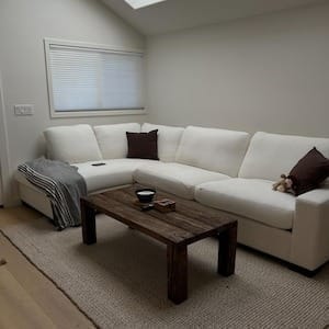Customer photo review of Sculptural Solid Wood Console — Modern Art Entry Table