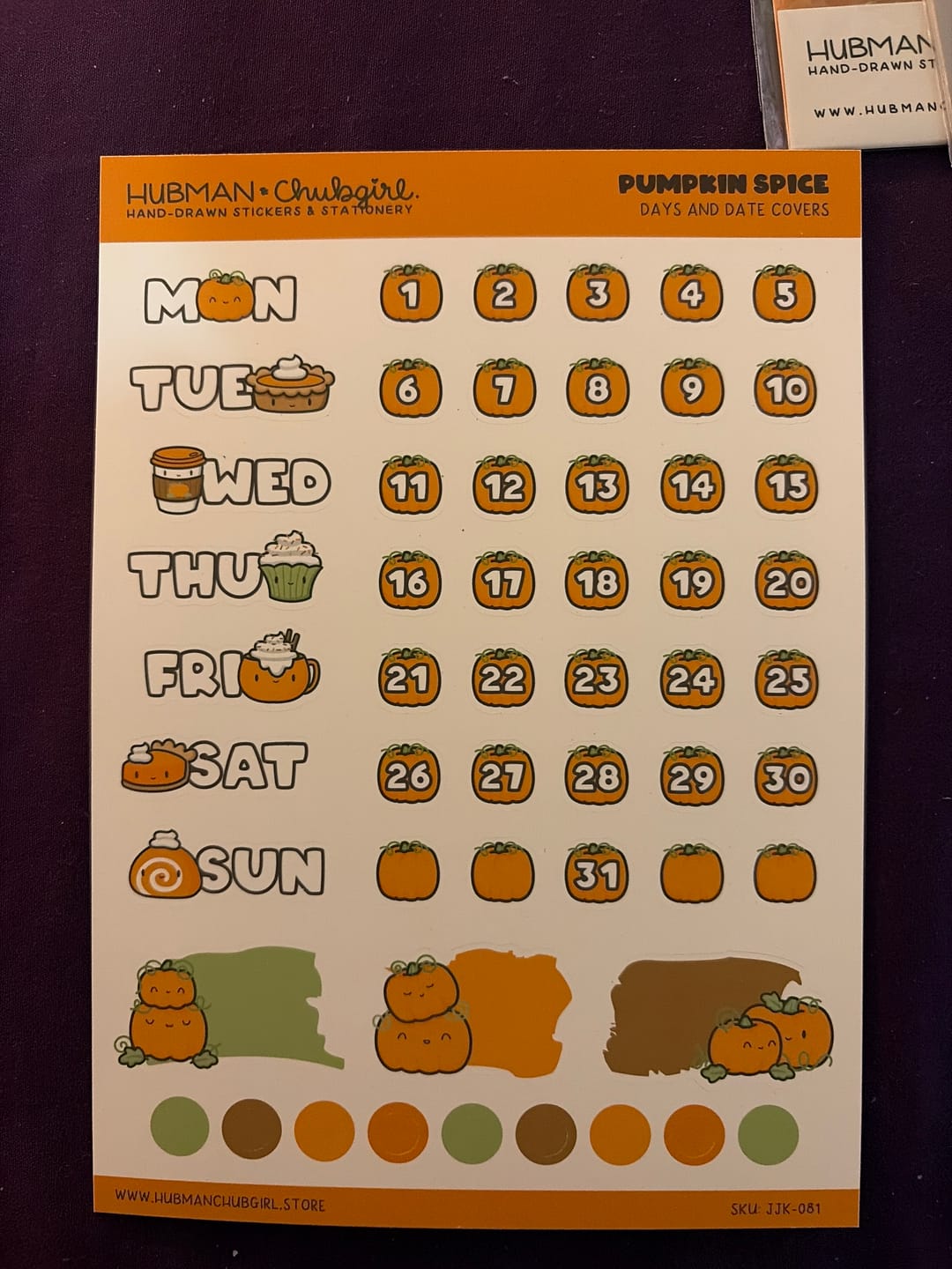 Customer photo review of Pumpkin Spice Days and Date Covers
