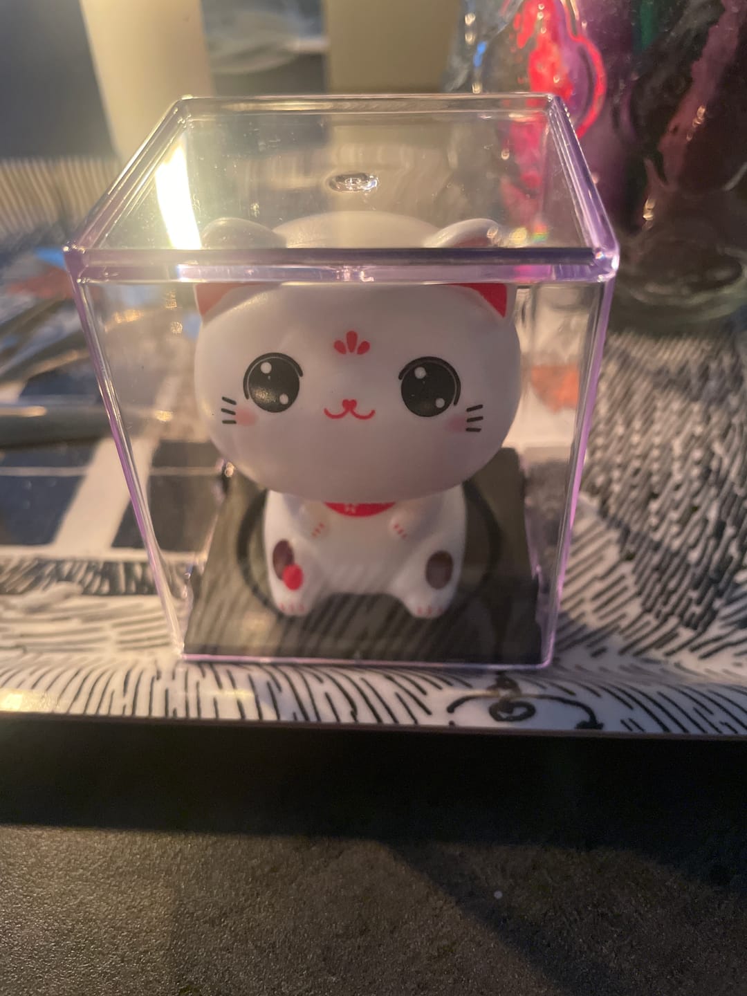 Customer photo review of Rörlig Solcellsdriven Lyckokatt - Kawaii