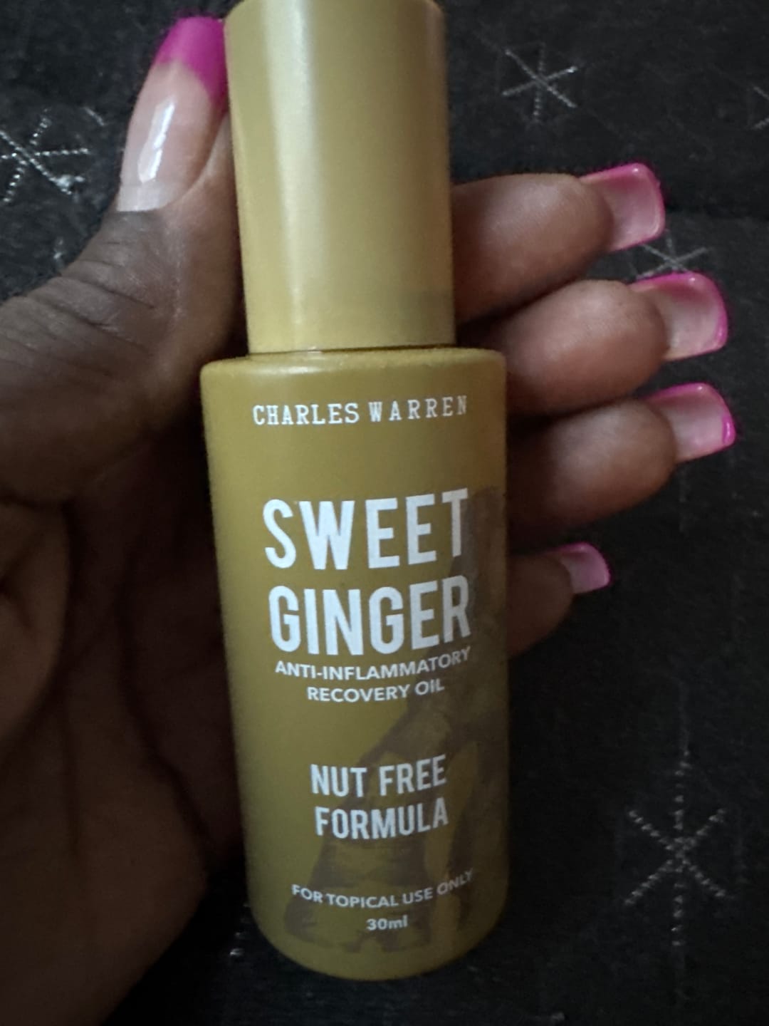 Customer photo review of [Nut-Free] Sweet Ginger Dry Oil for Sensitive Skin