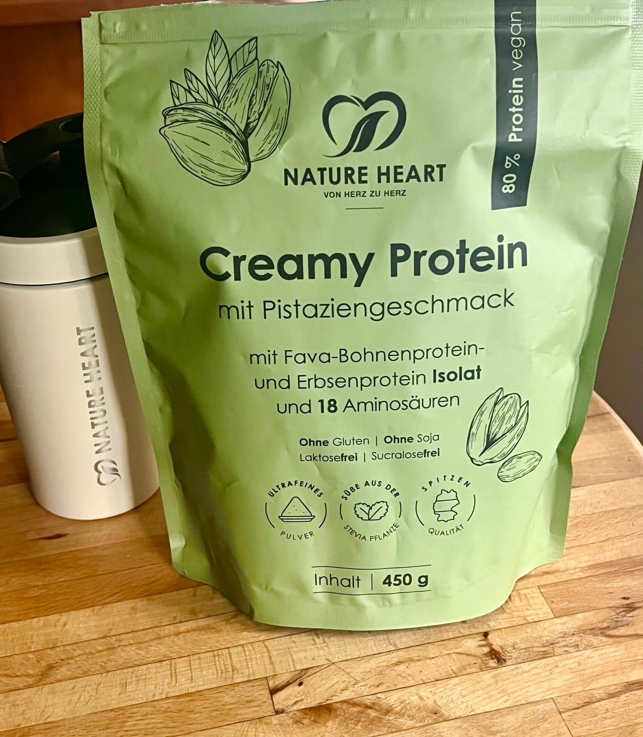 Customer photo review of Creamy Protein Pistazie